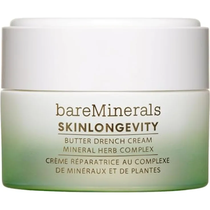 bareMinerals Butter Drench Cream, ultra-reichhaltige Feuchtigkeitscreme mit Mineral Herb Complex, 50 g