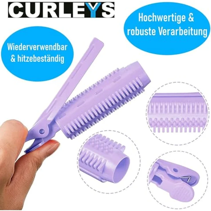 CURLEYS Hair Voluminizing Clips Haarwurzelclips Lockenwickler, Haar Volumen Clip Roller Haarklammer Haarklemme [3er Set] – Bild 5