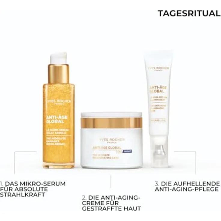 Yves Rocher Supreme Regenerierende Anti-Aging-Creme, Gold-Achillea, korrigiert 8 Zeichen der Hautalterung, Gesicht, Hals & Dekolleté, 75 ml – Bild 5