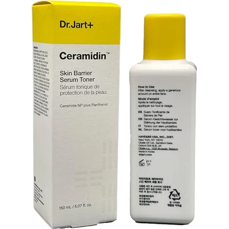 Dr.Jart+ Ceramidin Skin Barrier Serum Toner, 150ml, pflegender Toner & Serum mit Panthenol und Ceramiden – Bild 2