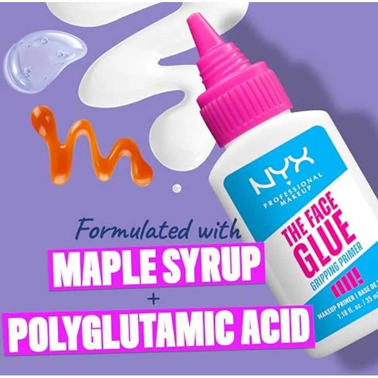 NYX Professional Makeup The Face Glue Primer, Make-up Grundierung für glatte Haut, 35 ml – Bild 4