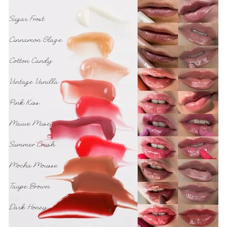 Dermacol Lip Treat Hydratisierendes Lipgloss, Farbton 10 Dark Honey, spendet Feuchtigkeit und glättet feine Linien, 10 ml – Bild 6