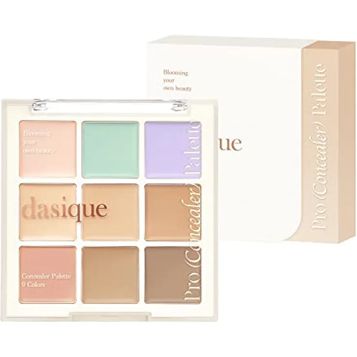 Dasique Pro Concealer Palette, Concealer für Hautmakel, Farbton 01 Cover, 8 g, hochpigmentierte Formel mit mittlerer Deckkraft