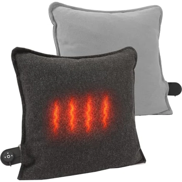 Addliving Sitz-Heizkissen kabellos, 43 x 31 cm, beheizbar mit 5000 mAh Powerbank, USB-C Aufladbar, Infrarot-Wärme, 3 Temperaturstufen – Bild 1