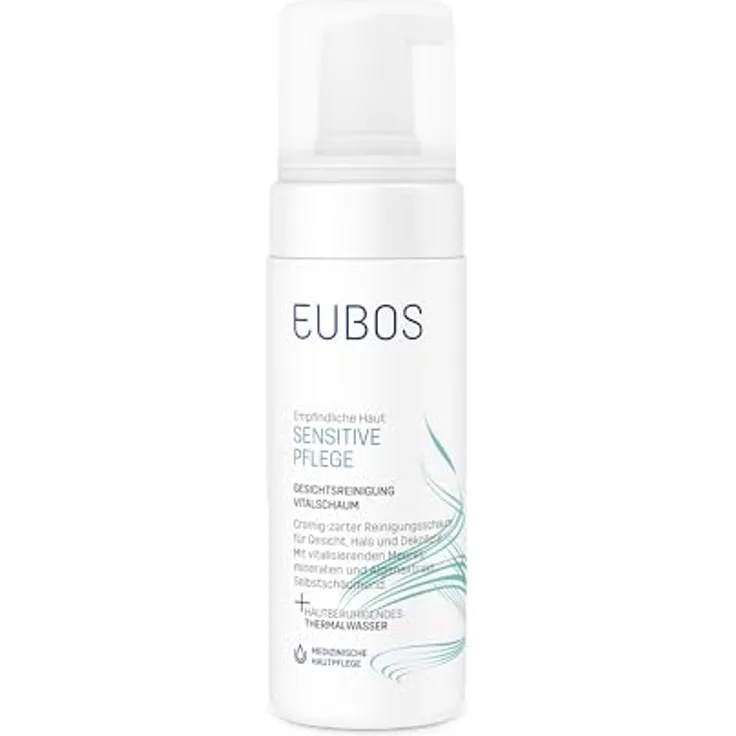 Eubos Sensitive Vital Schaum Gesichtsreinigung 150 ml, für Damen und Herren empfohlen