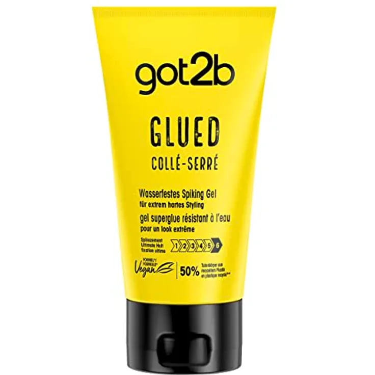Schwarzkopf Got2B Glued Gel Waterproof Haar Gel für Herren mit sehr gutem Halt bei Fixierwirkung, 150 ml