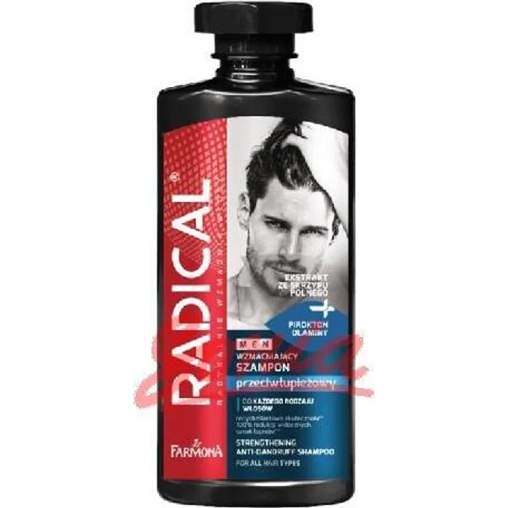 Farmona Radical Men Anti-Dandruff Shampoo, 400 ml, für Männer, mit schuppenbekämpfenden Eigenschaften, verleiht Glanz und Volumen