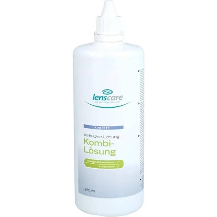 LENSCARE Kombilösung 380 ml All-in-One-Lösung zur Reinigung, Desinfektion & Aufbewahrung - Preisvergleich – Bild 3