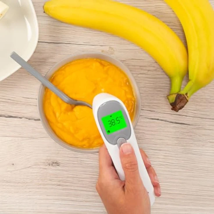 Reer Fieberthermometer Colour SkinTemp 3in1, kontaktloses Infrarotgerät mit integrierten Babymodus und 25 Speicherplätzen – Bild 4