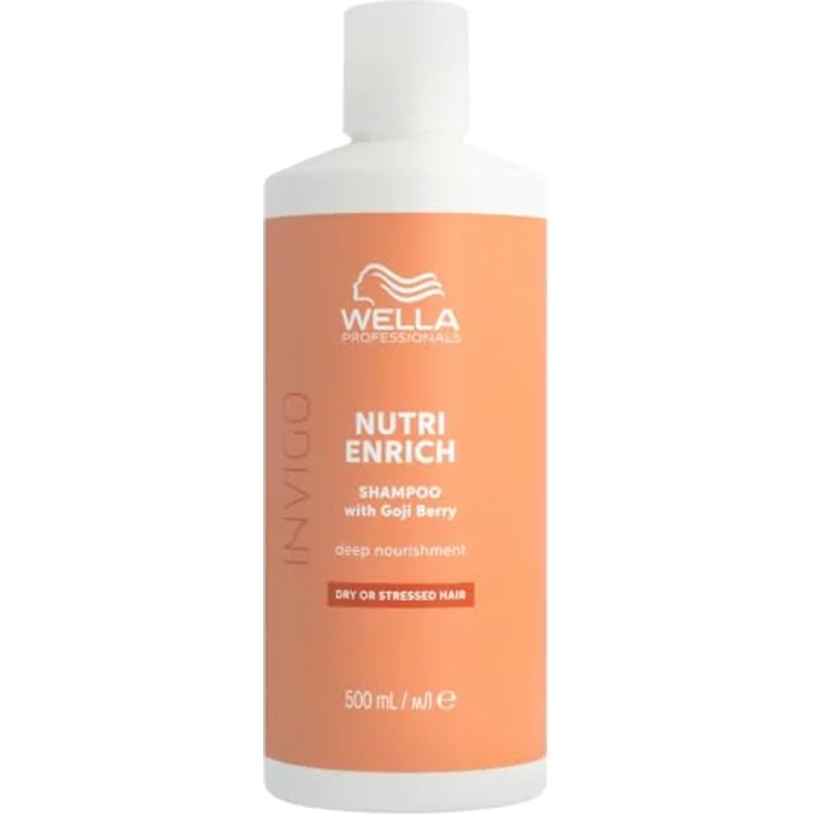 Wella Professionals Invigo Nutri Enrich Deep Nourishing Shampoo - Nährendes Shampoo für trockene Haare mit Goji-Beeren und Vitaminen - 500 ml – Bild 1