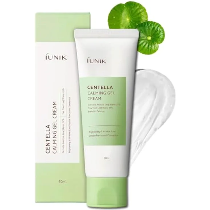 iUNIK Centella Calming Gel Cream, beruhigende Gesichtscreme mit Centella Asiatica, 60ml