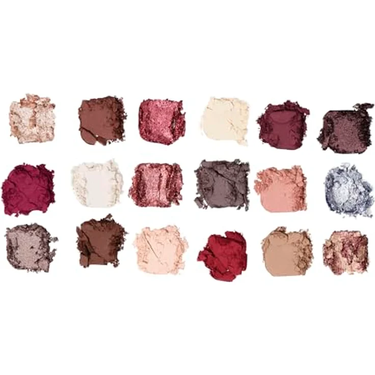 Makeup Revolution Forever Flawless Lidschatten-Palette Cherry Rebel, 18x1.1 g, intensive Pigmentierung für vielseitige Tages- und Abend-Looks – Bild 2