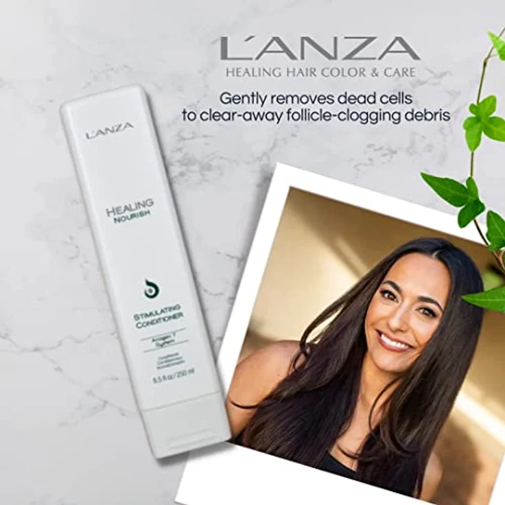 L'ANZA Heilung Nähren Stimulierender Conditioner (250 ml), Fördert Gesundes Haarwachstum, Beseitigt Abgestorbene Hautzellen, Talg, Rückstände und DHT, für Gesundes Haar & Kopfhaut, Haar Pflegespülung – Bild 5