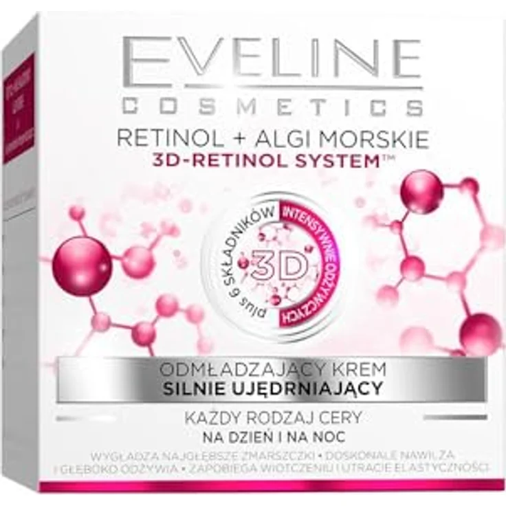Eveline Cosmetics Retinol + Sea Algae, aufhellende und glättende Gesichtscreme mit Retinol, 50 ml – Bild 2