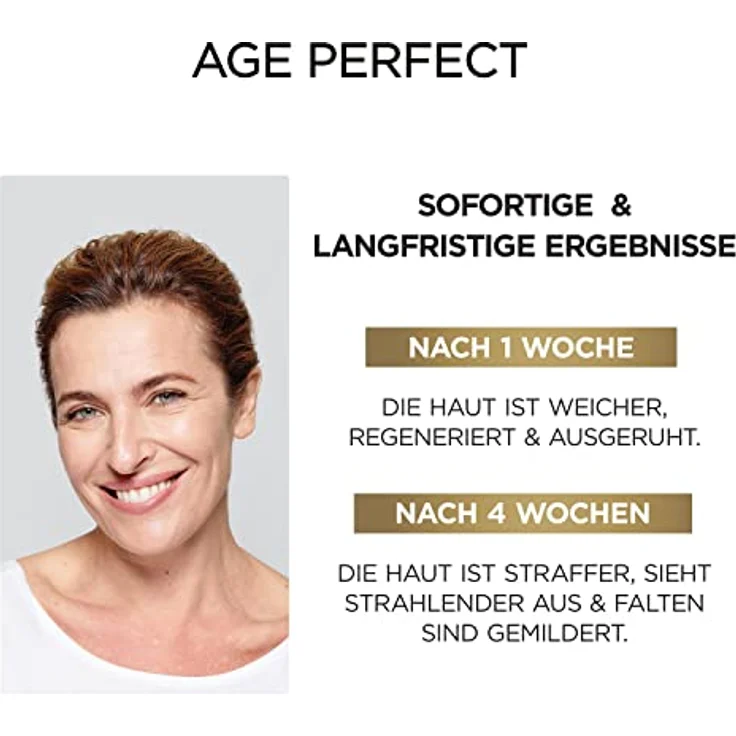 L'Oréal Paris Age Perfect Zell-Renaissance Midnight Regenerierende Creme, 50 ml - Regeneriert die Haut über Nacht & schützt tagsübermit einzigartiger Antioxidantien-Regenerationsformel, für jugendlich aussehende Haut – Bild 5