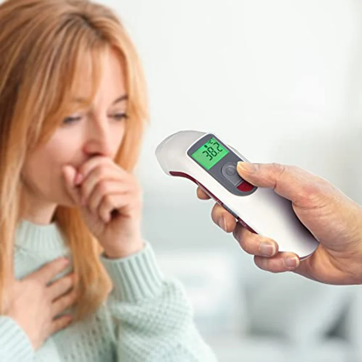 Fysic FT38, Infrarot-Stirnthermometer mit automatischer Abschaltung, 3 Sekunden Messzeit, Speicherung der letzten 25 Messwerte – Bild 7
