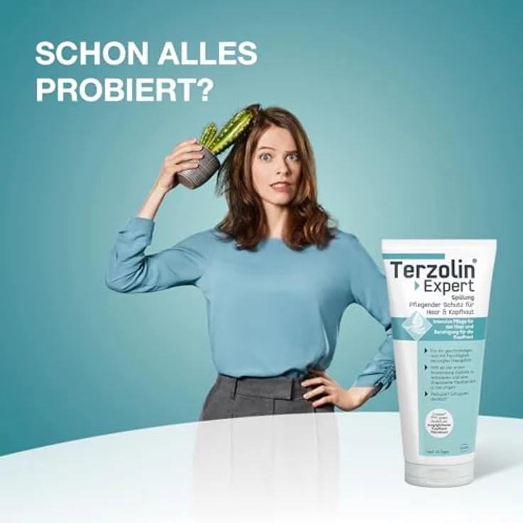 Terzolin Expert Spülung für Haare & Kopfhaut - Pflegender Schutz & Intensiv-Pflege gegen Schuppen, Beruhigt Irritationen, für strapazierte Hautbarriere, tägliche Anwendung, 200 ml – Bild 3