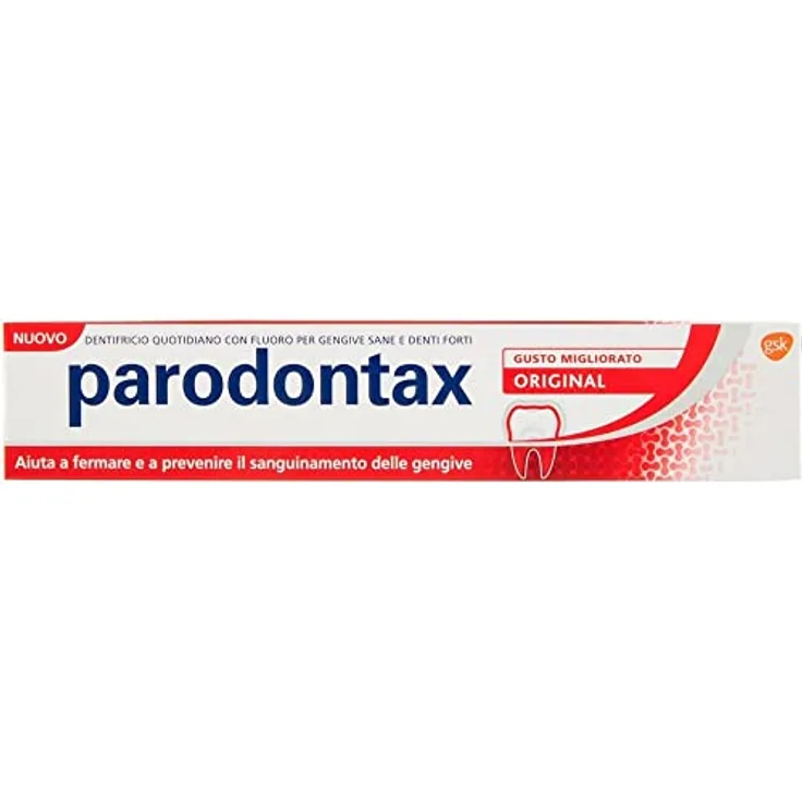 Parodontax Original Zahnpasta für gesundes Zahnfleisch und starke Zähne, täglicher Gebrauch, frischer Atem, verbesserter Geschmack, 75 ml