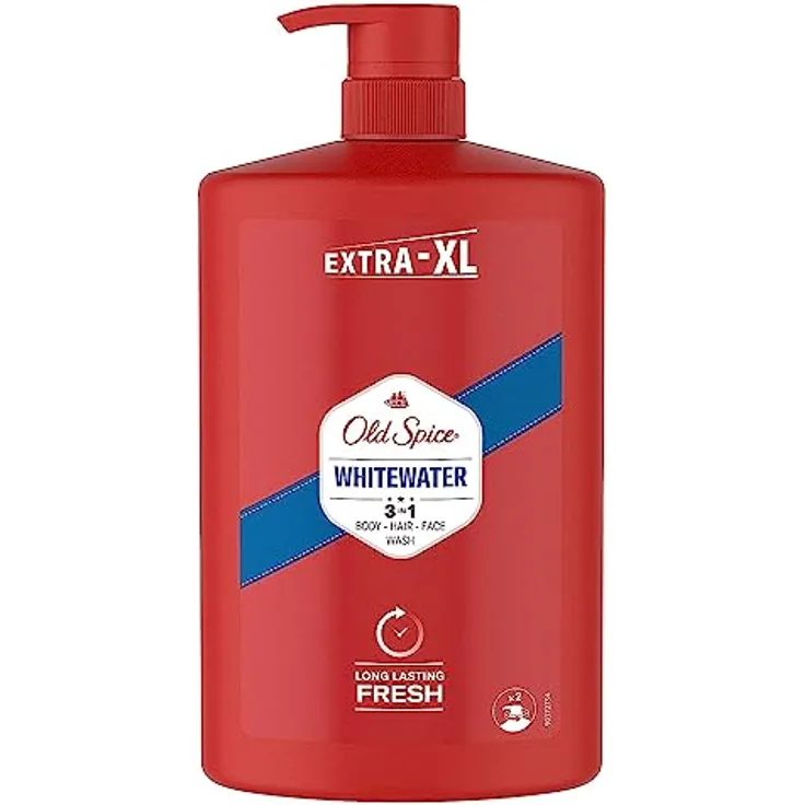 Old Spice Captain Duschgel & Shampoo Für Männer 1000 ml, 3-in-1 Körper-Haar-Gesichtsreinigung, Lang Anhaltend Frisch