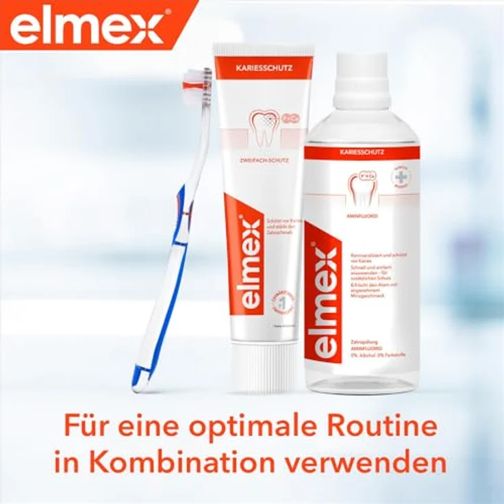 Elmex Kariesschutz 75 ml, mit Fluorid für gesunde Zähne – Bild 9