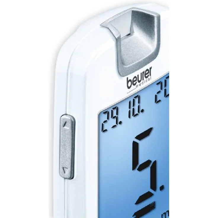 Beurer GL 40 Blutzuckermessgerät, weiß, klinisch getestet, beleuchteter Teststreifen-Einfuhrschacht, 480 Messwert-Speicherplätze, Starter-Set mit Stechhilfe und Teststreifen – Bild 4