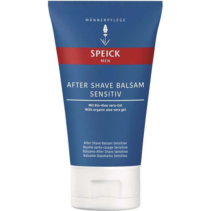 Speick Naturkosmetik After-Shave Balsam Men, sensitiv, 100ml - mit Bio-Kamelien-Öl und Ringelblumen-Extrakt, dermatologisch getestet