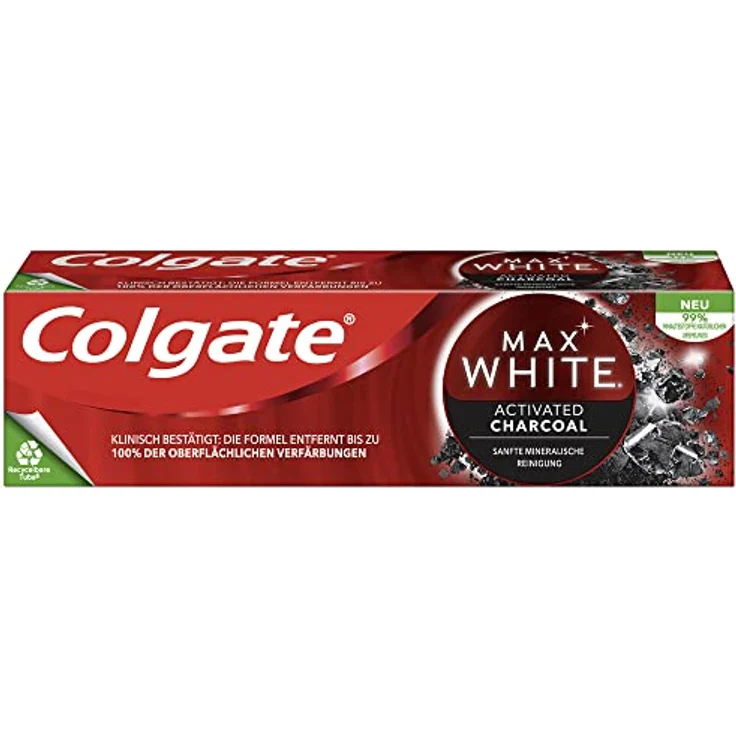 Colgate Max White Expert Charcoal Zahnpasta, 75 ml – Bild 3