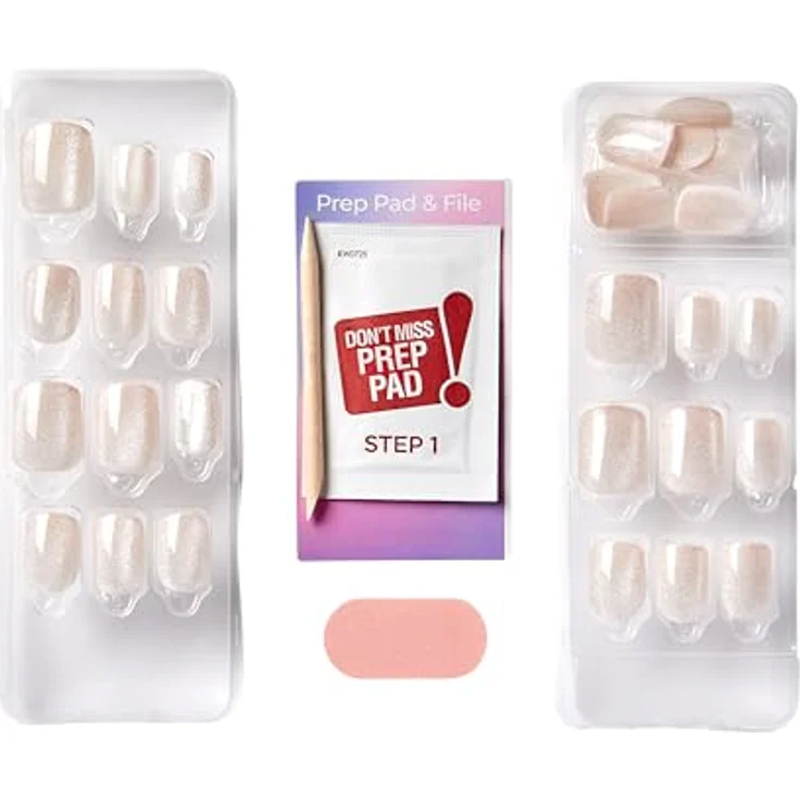 KISS Color FX im Press, künstliche Fingernägel selbstklebend, Rebel, 30 Stück – Bild 7