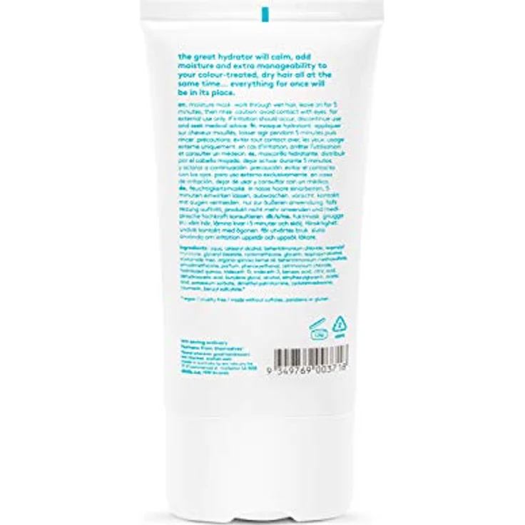 EVO the great hydrator moisture mask 150ml I Feuchtigkeitsspendende Haarmaske für trockenes und coloriertes Haar I verleiht Geschmeidigkeit, Glanz und reduziert Frizz I vegan, ohne Sulfate – Bild 2