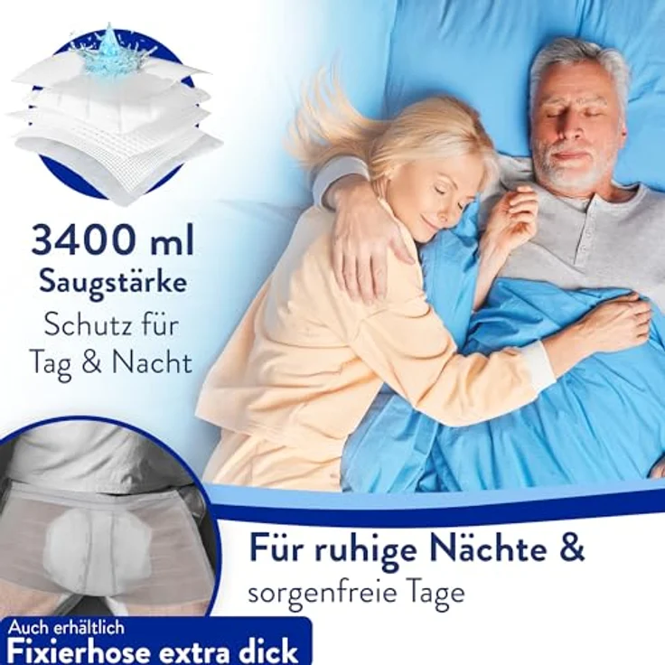 Harmony Care Form Maxi+ Inkontinenz-Einlage, anatomisch geformt, 20 Stück, extrem hohe Saugleistung bis 3400 ml, unisex – Bild 3