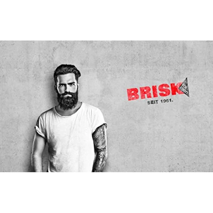 BRISK 3in1-Bart-Shampoo, 150 ml, Bart- und Haarpflege, Gesichtsreinigung für Männer, Shampoo für weiches Barthaar, Pflegeprodukt mit Bio-Teebaumöl – Bild 4