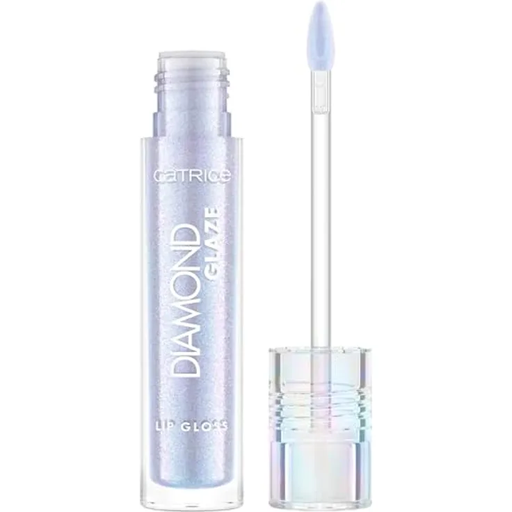 Catrice Diamond Glaze Lip Gloss, Nr. 010, Silber, holographisch-glänzend, glitzernd, vegan, 3ml