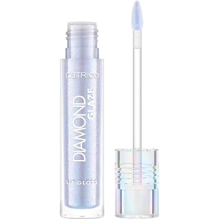 Catrice Diamond Glaze Lip Gloss, Nr. 010, Silber, holographisch-glänzend, glitzernd, vegan, 3ml – Bild 1