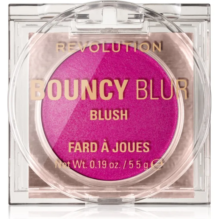 Revolution Bouncy Blur Rouge für strahlende Haut, 5.5 g - vegan, natürliches Rouge für frisches Aussehen
