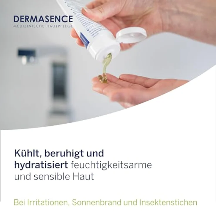 DERMASENCE Aloe Vera Active Gel, 75 ml - Feuchtigkeitsspendendes und beruhigendes Gel für Gesicht, Hals und Dekolleté - ideal als After Sun Pflege, anti-irritativ und kühlend – Bild 3