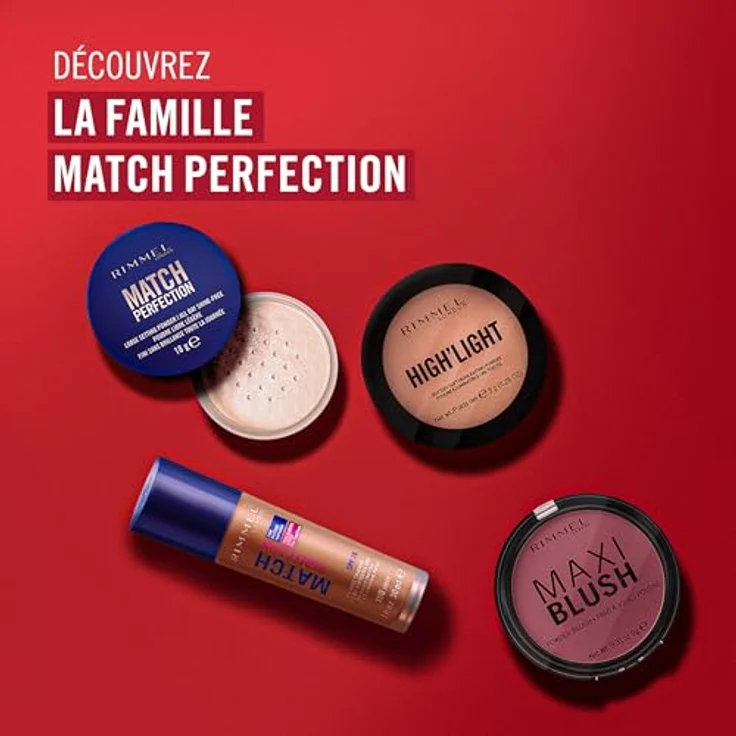 Rimmel Match Perfection Mineralpuder 18 g, langanhaltendes Fixierpuder mit mattem Finish und Weichzeichnungseffekt – Bild 10