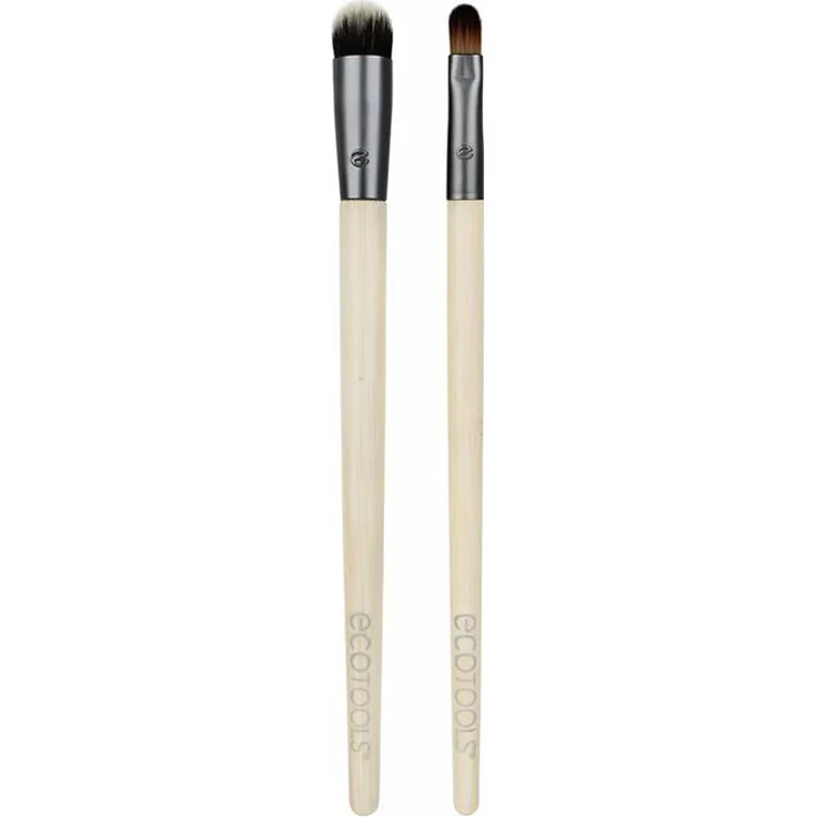 EcoTools Ultimate Concealer Duo Pinsel-Set, Concealer, geeignet für Concealer, Dekorative Kosmetik Make-up Accessoires