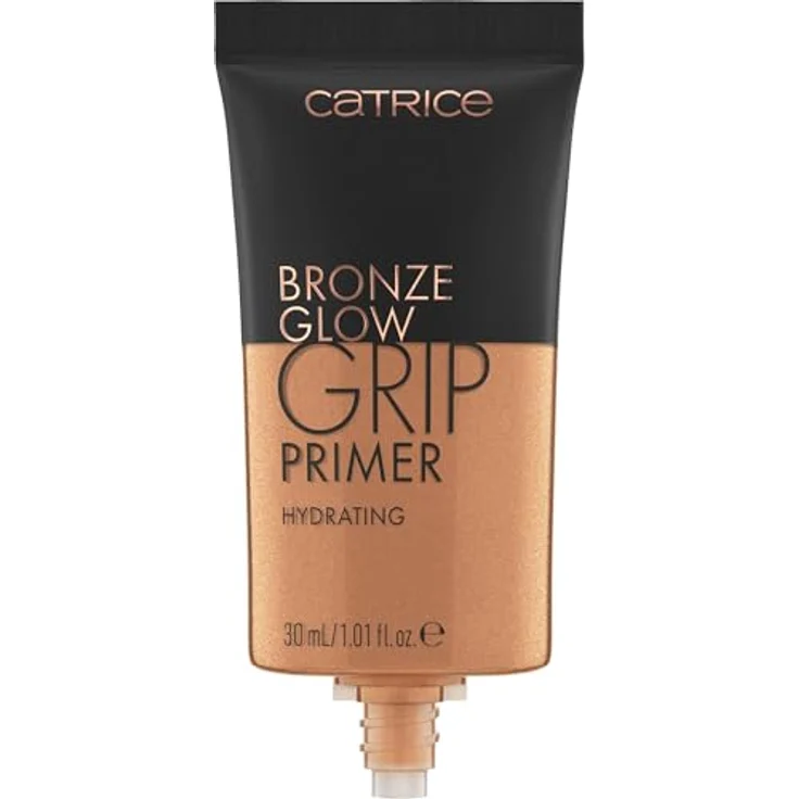Catrice Bronze Glow Grip Primer, Make-up-Primer mit feuchtigkeitsspendender Hyaluronsäure, 30 ml, warmem Bronzeton – Bild 1