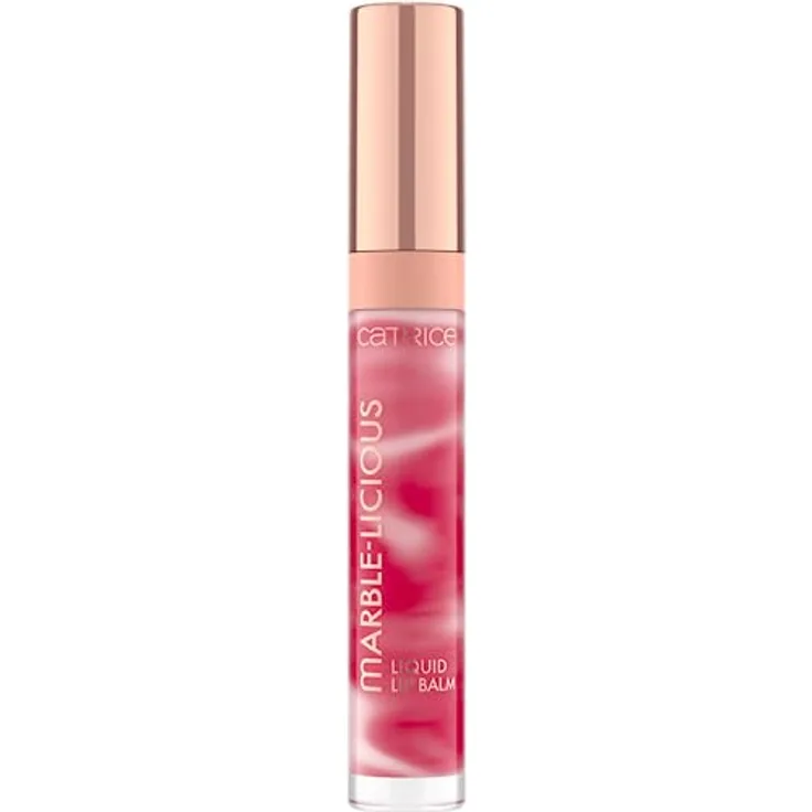 Catrice Marble-licious Liquid Lip Balm, Lipgloss, Nr. 040, Rot, pflegend, mit Ölen, natürlich, glänzend, vegan, ohne Parabene, ohne Mikroplastikpartikel, Nanopartikel frei, 1er Pack (4ml)