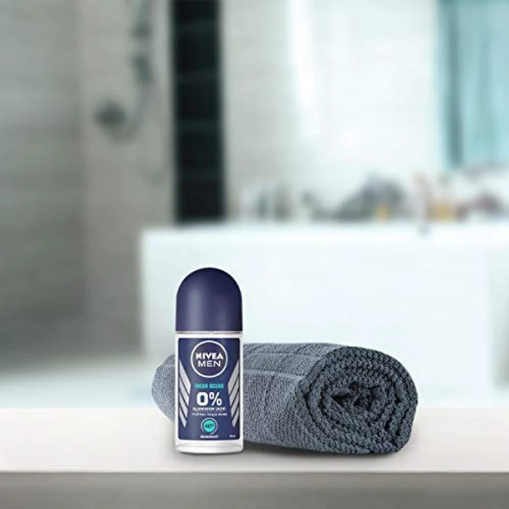 NIVEA MEN Fresh Ocean Deodorant Roller, 0% Aluminium, 48h Schutz, 1 x 50 ml – Bild 4