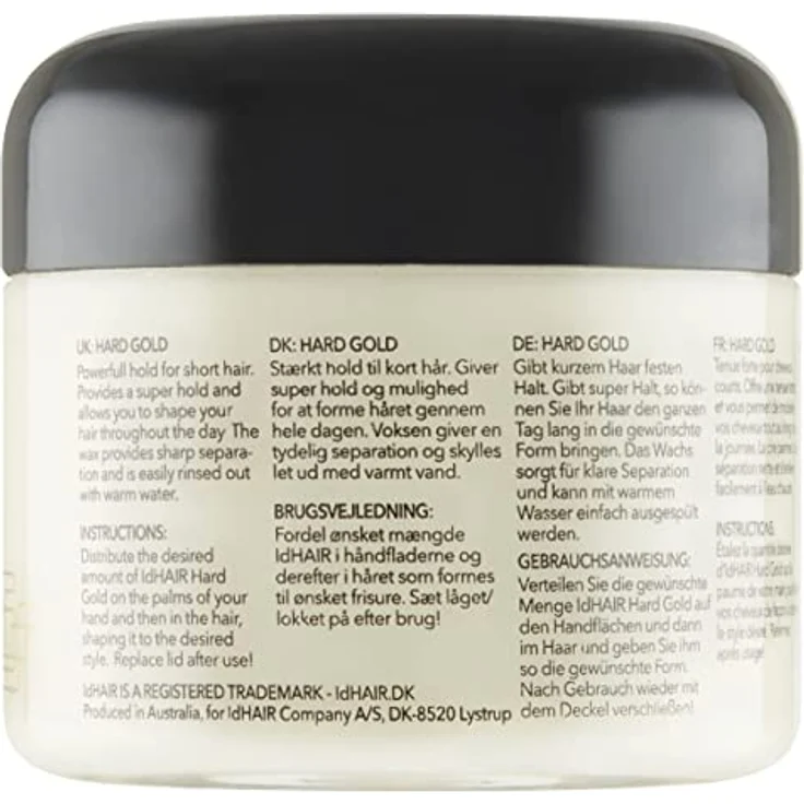 ID Hair IdHAIR Hart-Gold-Haarwachs für kurzes Haar, starker Halt, 100 ml (3 Stück) – Bild 4