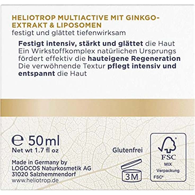 Heliotrop Multiactive Tagescreme für anspruchsvolle, reife Haut, 50ml mit pflegender Wirkung – Bild 3
