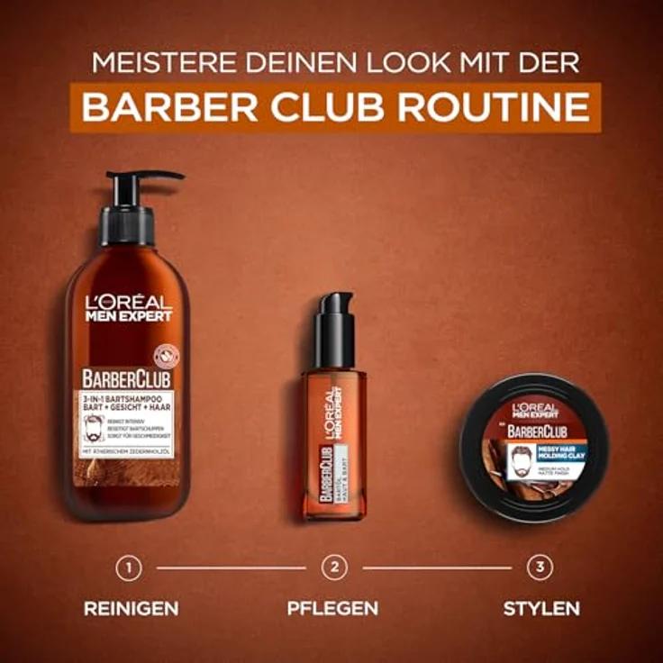 L'Oréal Men Expert Barberclub Oil Bartpflege Bartöl mit Zedernholzöl 30 ml – Bild 6