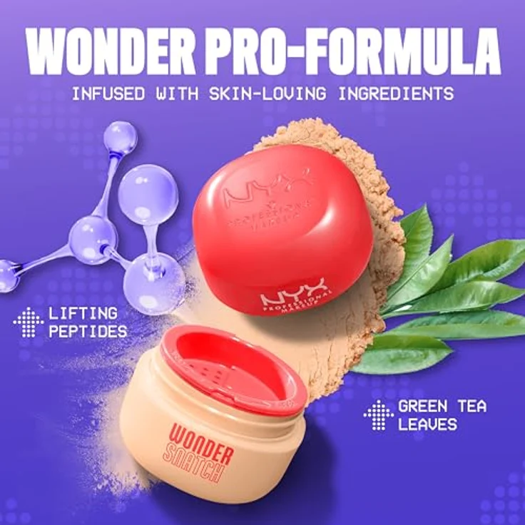 NYX Professional Makeup Wonder Snatch Powder, Ultra feines loses Puder, 16h wischfest & schweißresistent, Farbe: Peach Posse – Bild 4