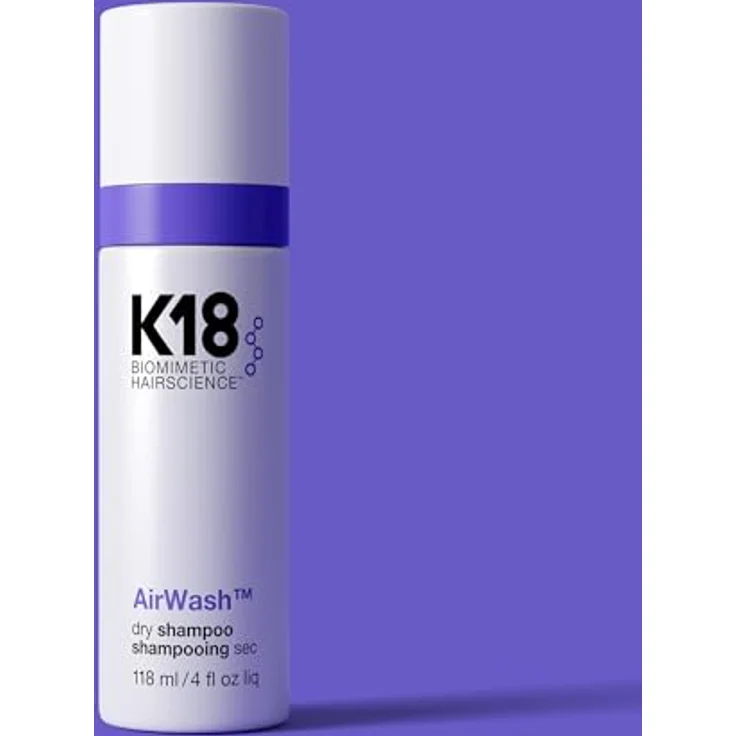 K18 Biomimetic Hairscience AirWash™ Dry Shampoo, aerosolfreies Trockenshampoo zur Öl- und Geruchsabsorption, 118 ml – Bild 2