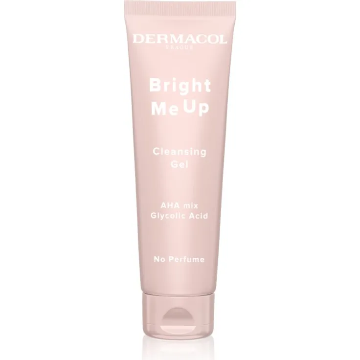 Dermacol Bright Me Up Cleansing Gel, Reinigungsgel mit Peelingwirkung für das Gesicht, 150 ml, sanfte Gesichtsreinigung mit AHA-Säuren, für alle Hauttypen geeignet