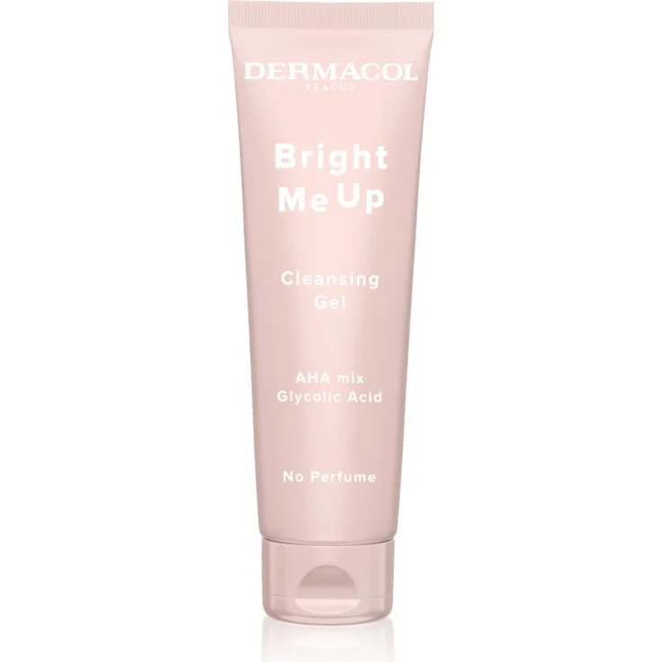 Dermacol Bright Me Up Cleansing Gel, Reinigungsgel mit Peelingwirkung für das Gesicht, 150 ml, sanfte Gesichtsreinigung mit AHA-Säuren, für alle Hauttypen geeignet