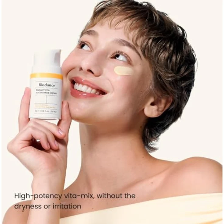 Biodance Radiant Vita Niacinamide Cream 50ml – Gesichtscreme gegen dunkle Flecken, intensive Feuchtigkeit & Glow, Korean Skin Care – Bild 3