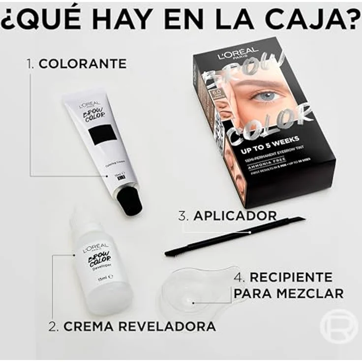 L'Oréal Paris Teinture Sourcils Semi-Permanente, Augenbrauenfarbe in 3.0 Dark Brünette, bis zu 5 Wochen Halt, Ergebnisse in 5 Minuten, bis zu 10 Anwendungen, ohne Ammoniak – Bild 5