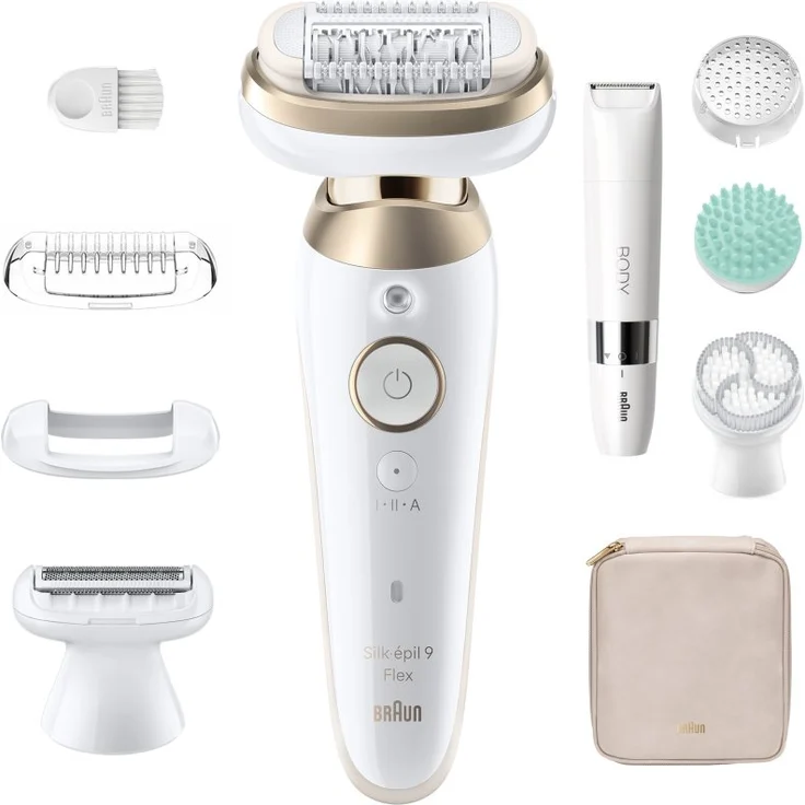 Braun Silk-épil 9 Flex SkinSpa 9-481, 3D Epilierer für Nass- und Trockenrasur mit flexiblem Kopf, präzise Haarentfernung – Bild 1